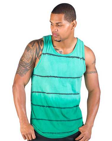 DECIBEL MENS Green Clothing / Tank Tops XL