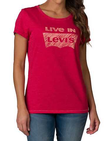 LEVIS WOMENS Red Clothing / Tops