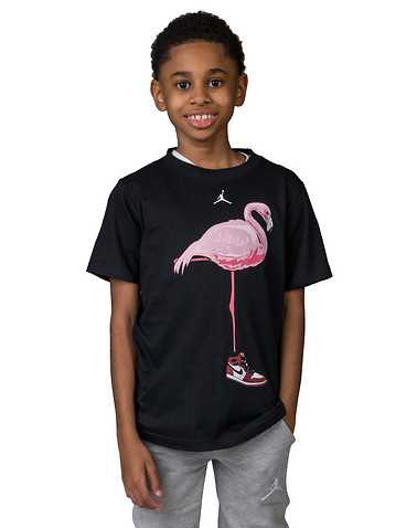 JORDAN BOYS Black Clothing / Short Sleeve T-Shirts M