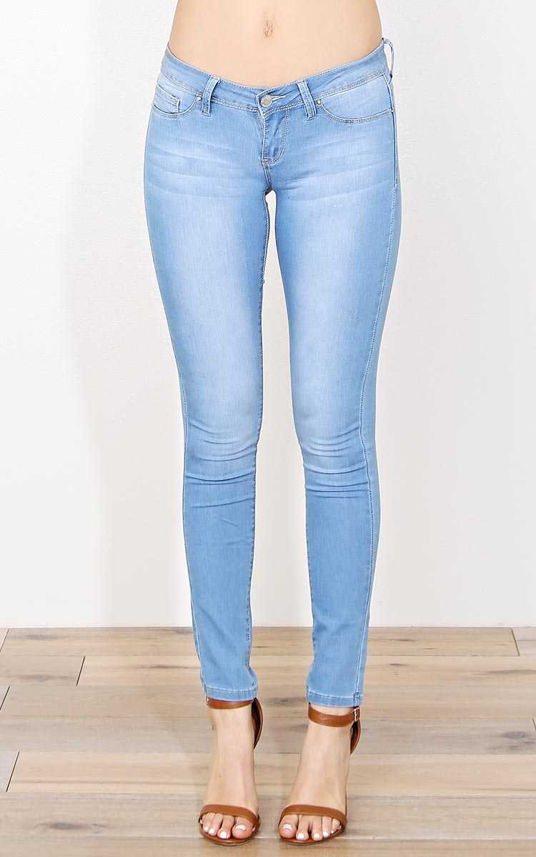 YMI Light Wash Super Soft Skinnies - Lt Wash in Size by Styles For Less