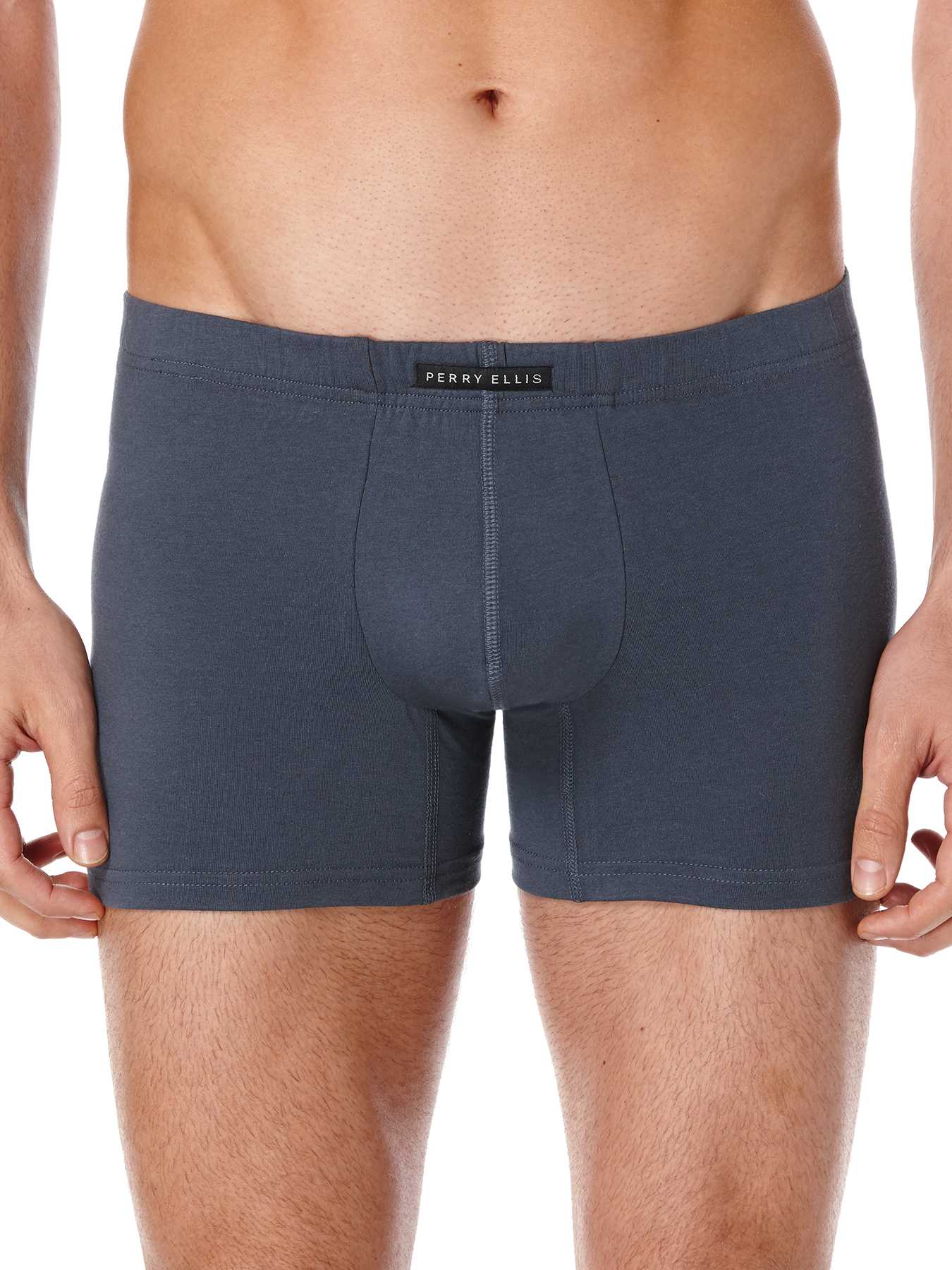 Perry Ellis 3 Pack Cotton Stretch Solid Boxer Brief
