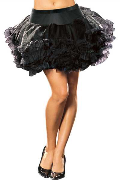 Black Layered Tulle Petticoat Costume Accessory