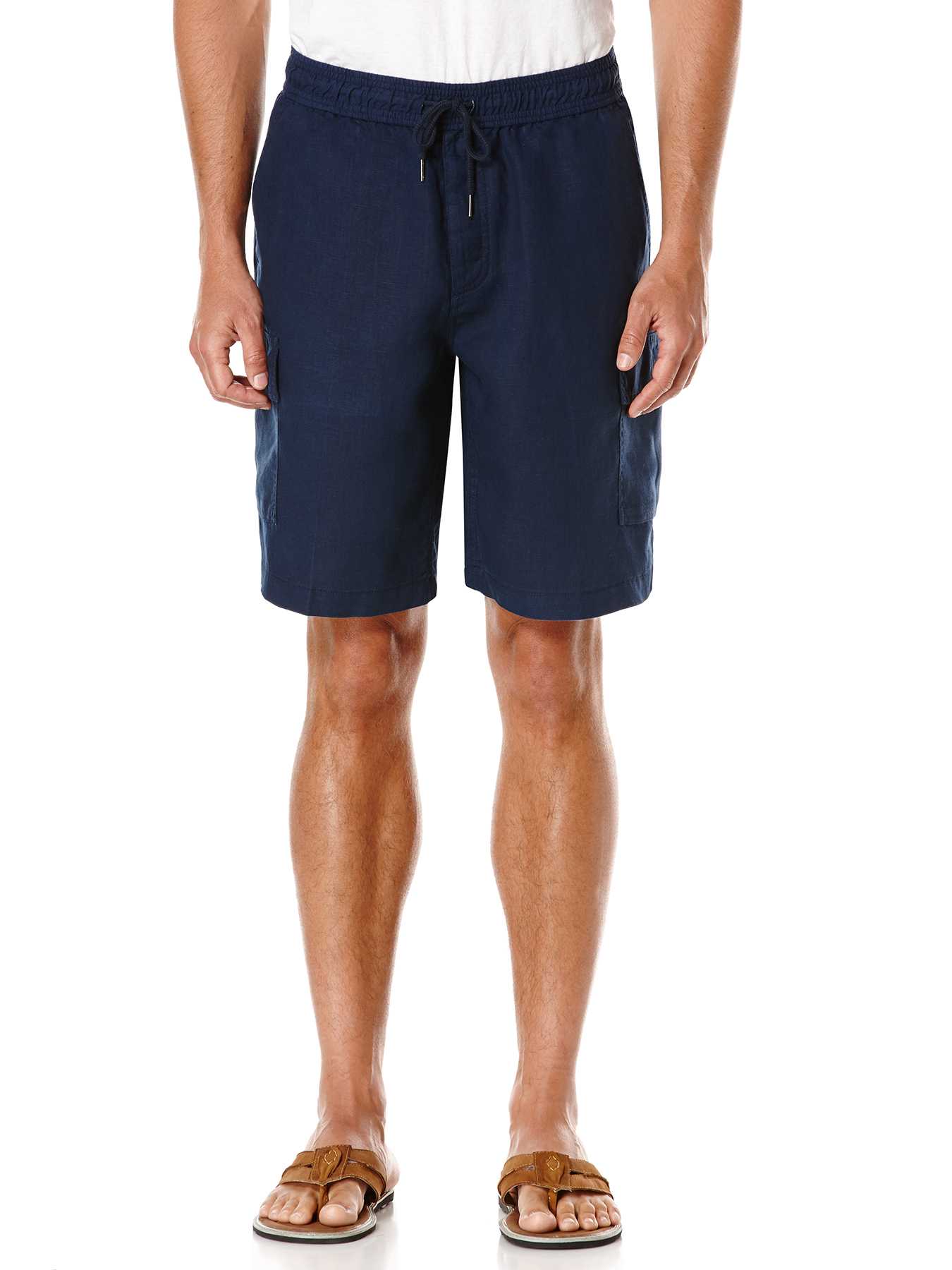 Cubavera 100% Linen Full Elastic Drawstring Short