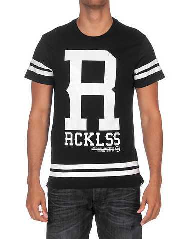 YOUNG AND RECKLESS MENS Black Clothing / Tops L