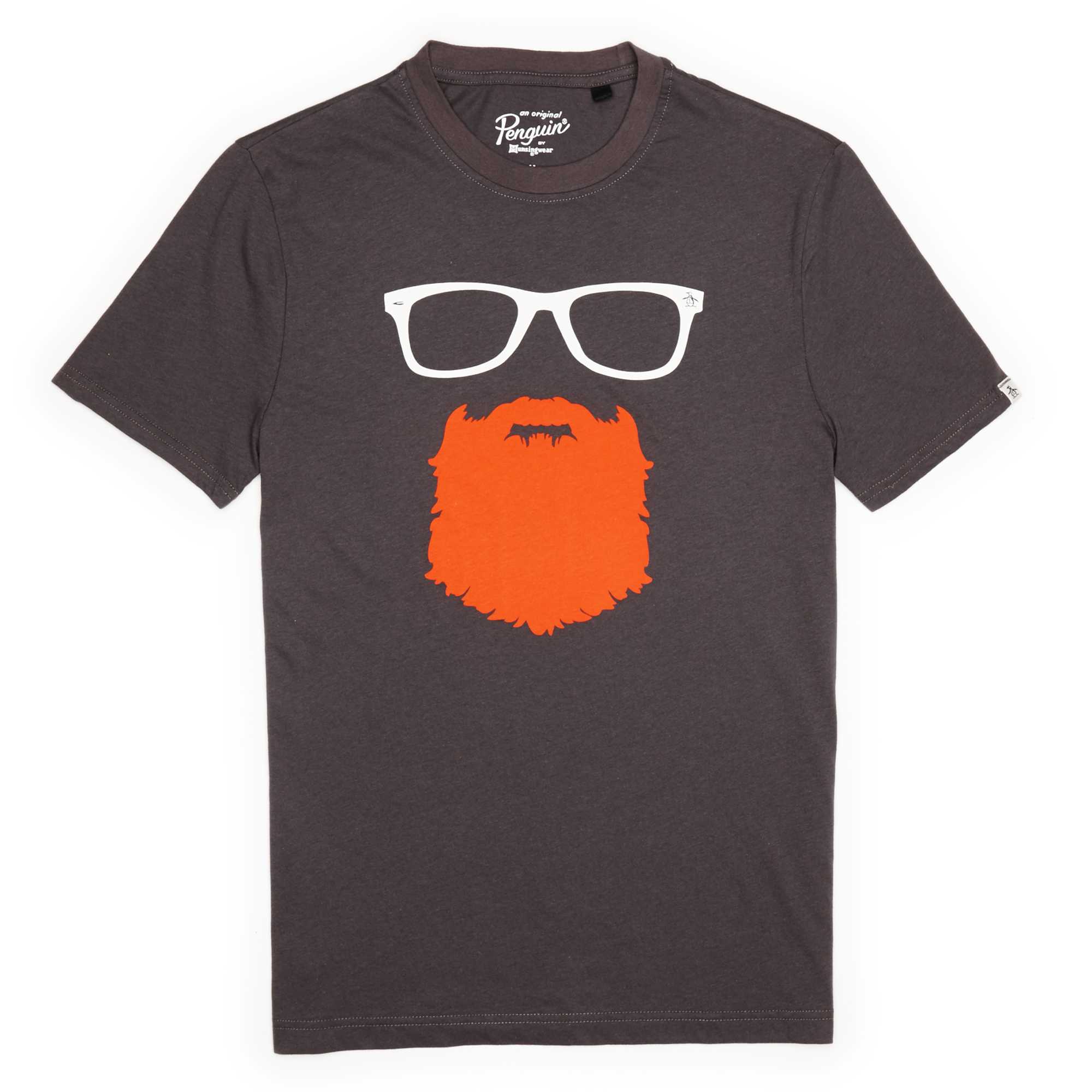 Original Penguin BEARD N SPECS FOIL PRINTED TEE