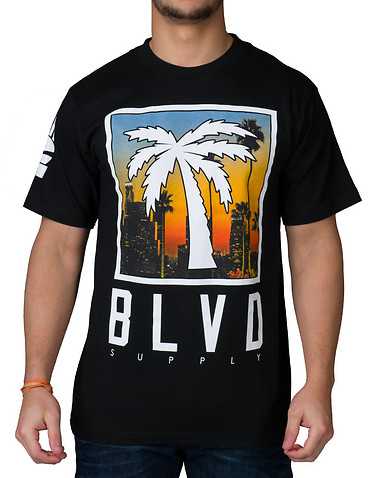 BLVD SUPPLY MENS Black Clothing / Tops S