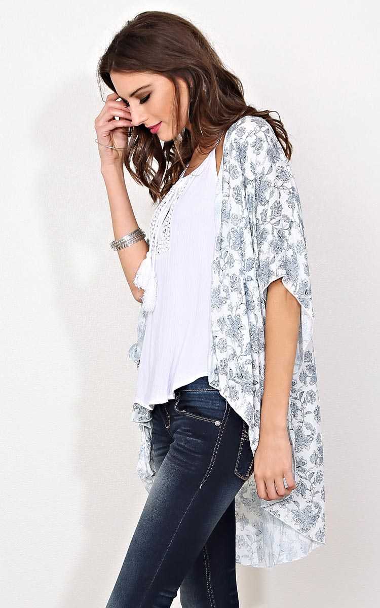 Victoria Woven Wrap - - White Combo in Size by Styles For Less