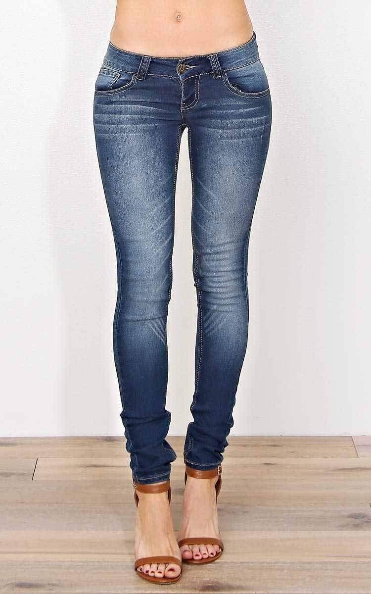 Paris Blues Eli Skinny Jeans - Tinted Wash in Size by Styles For Less