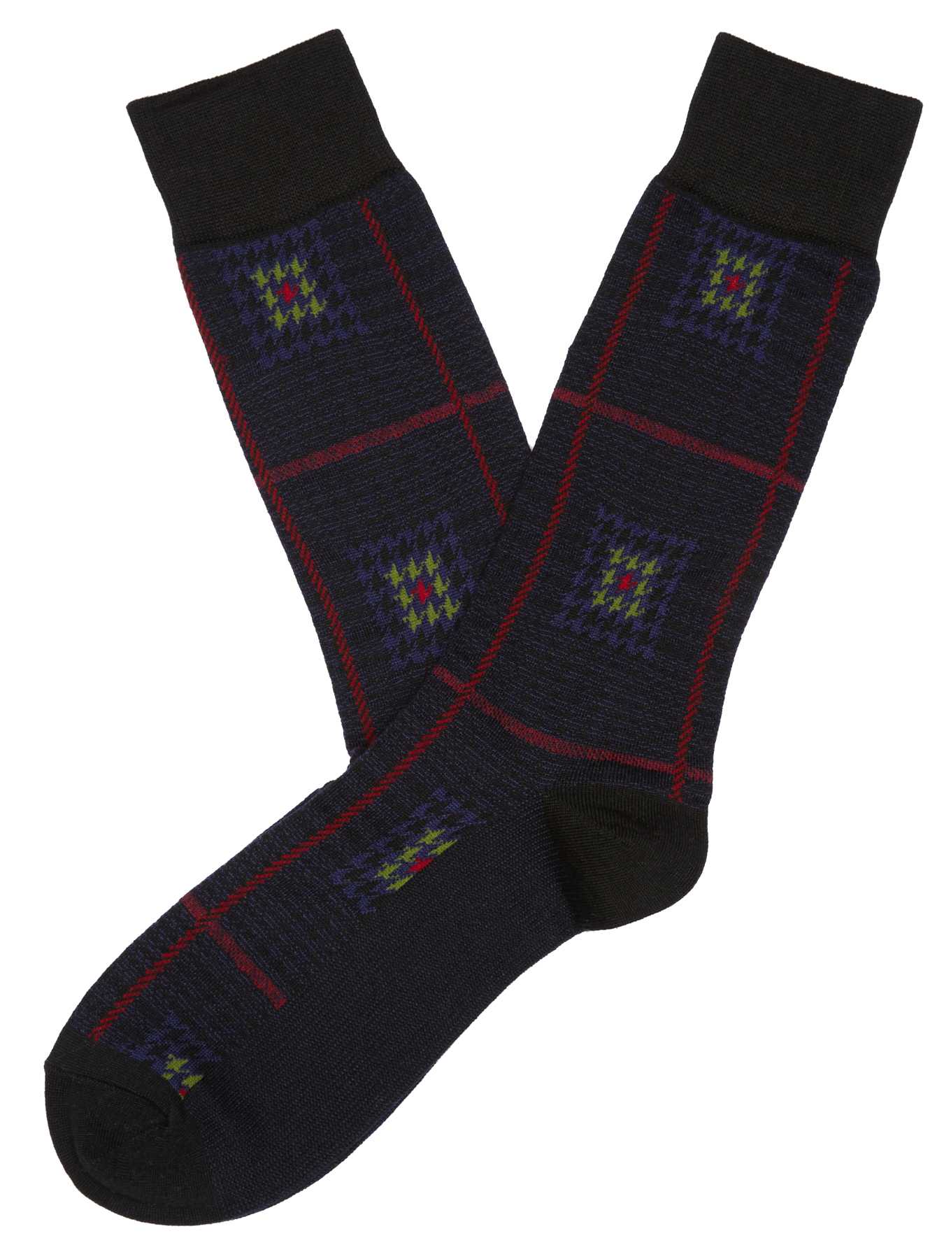 Perry Ellis Wineland Mercerized Cotton Sock