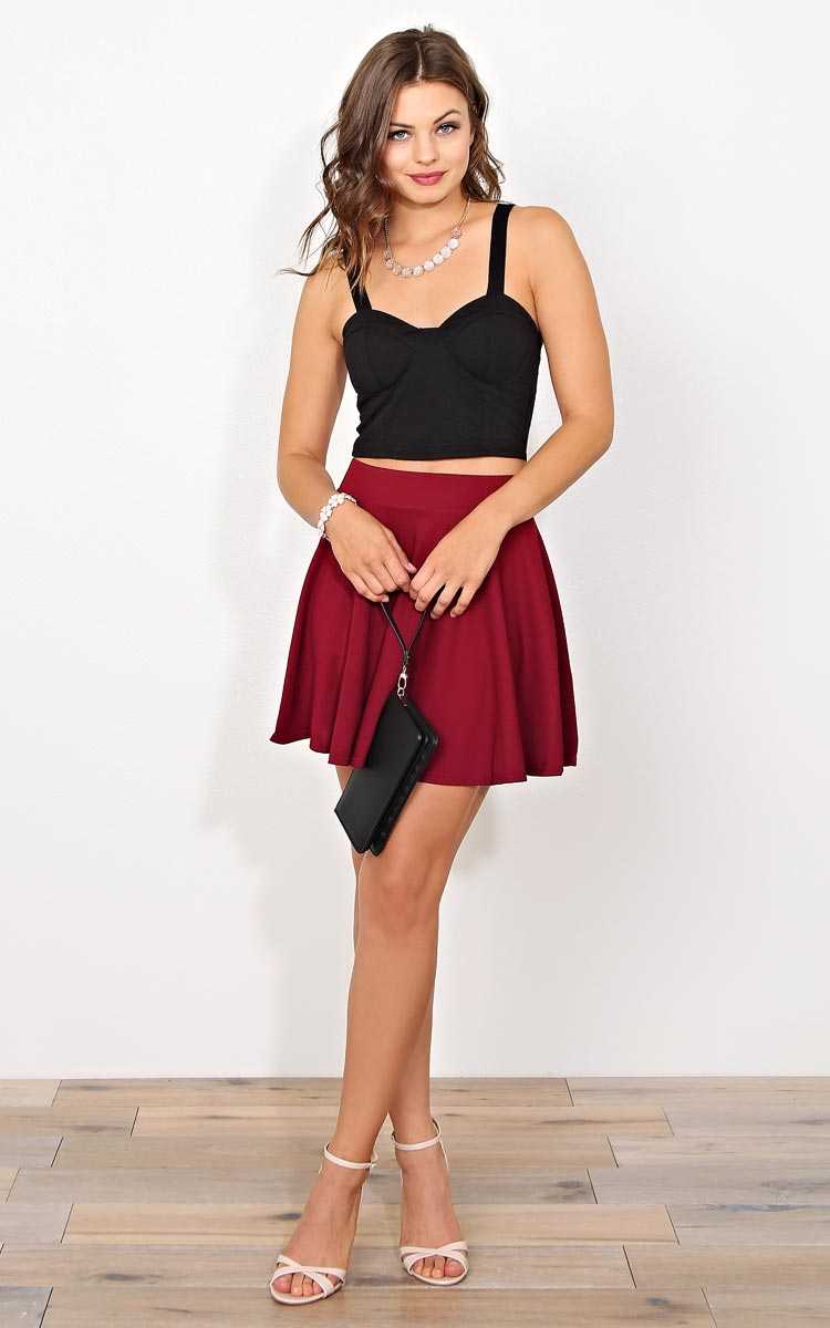 Renae Embossed Corset Top - MED - Black in Size Medium by Styles For Less