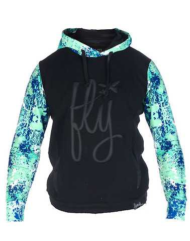 FLY SOCIETY MENS Black Clothing / Hoodies L