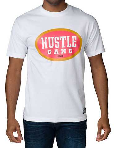 HUSTLE GANG MENS White Clothing / Tops M