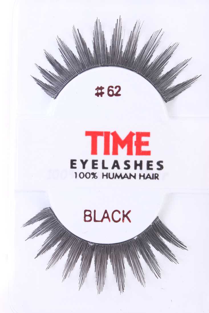 Black Thick Full Glamour Human Hair Eyelashes