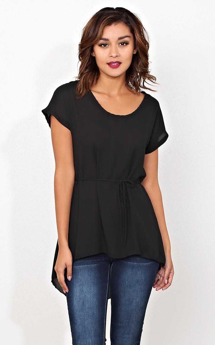 Uptown Girl Woven Tunic Top - - in Size by Styles For Less