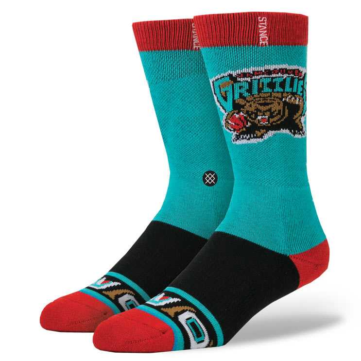 Stance Vancouver Grizzlies Hwc TEA S/M NBA Hardwood Socks