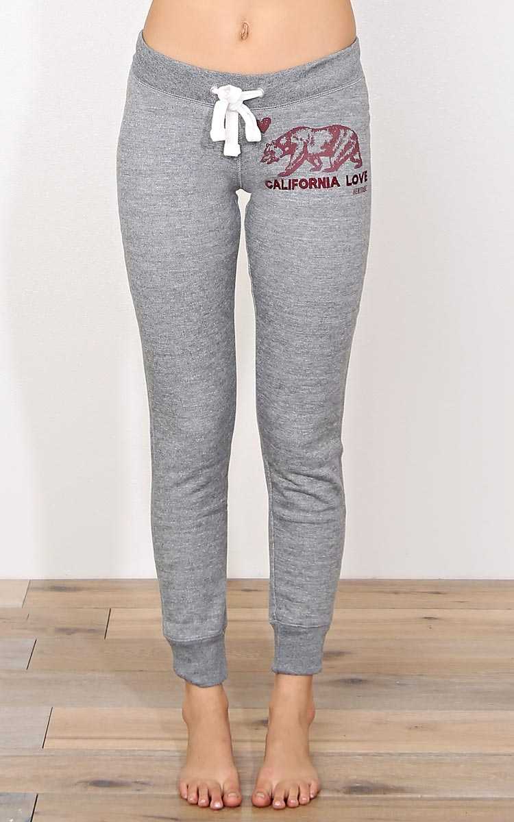 Melange Cali Bear Love Joggers - LGE - in Size Large by Styles For Less