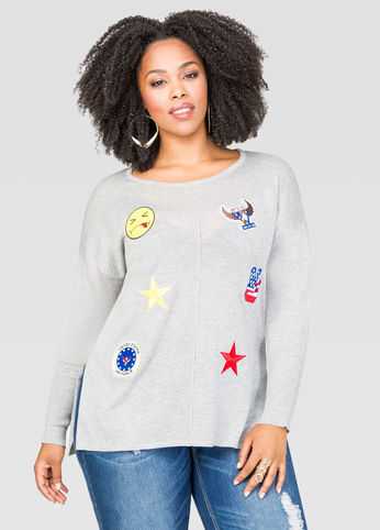 Patchwork Pullover Sweater
