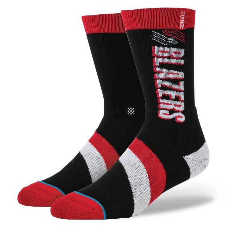 Stance Portland Trail Blazers Hwc BLK L/XL NBA Hardwood Socks