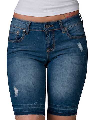 RAMPAGE WOMENS Blue Clothing / Denim Shorts