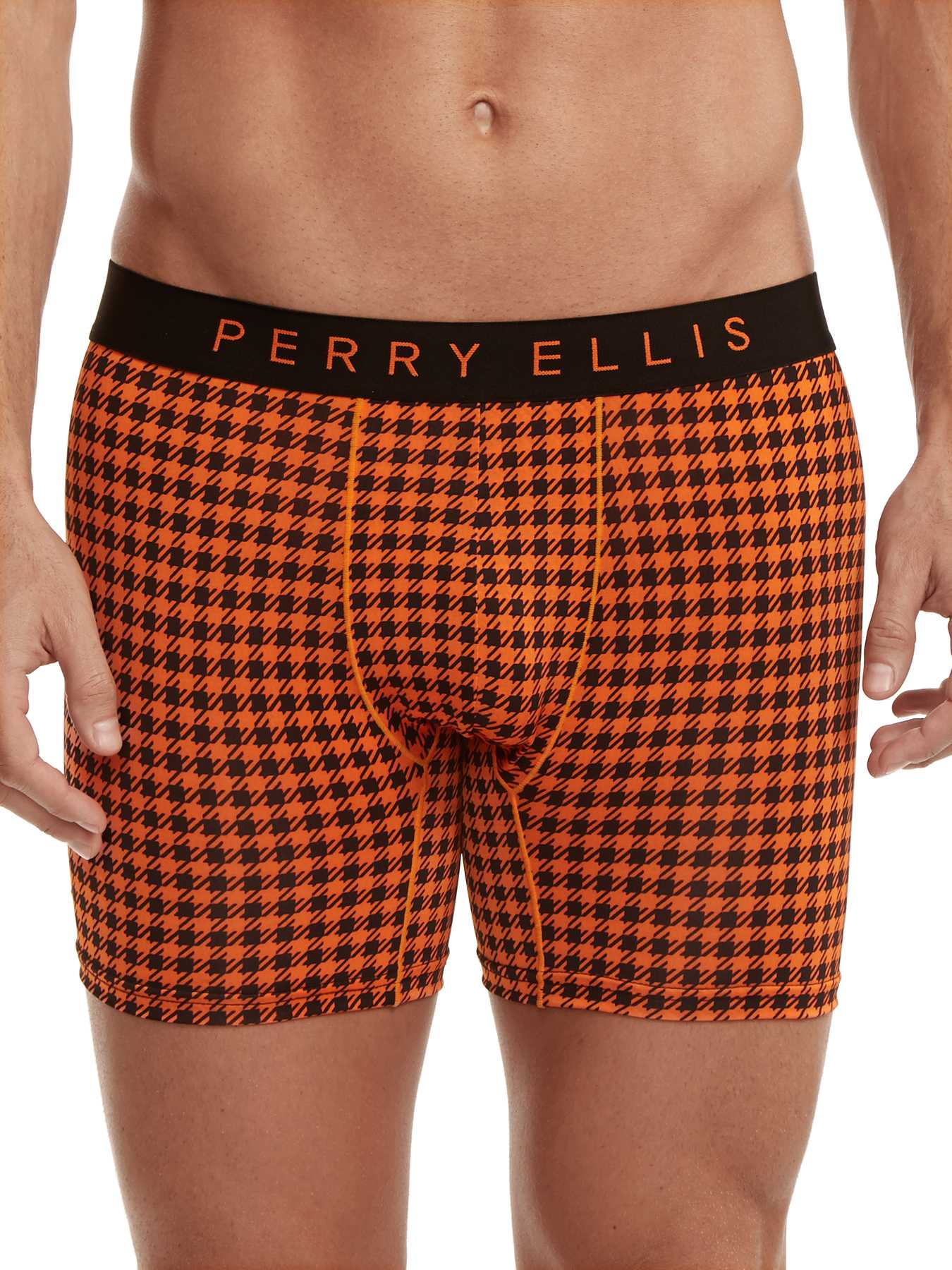 Perry Ellis Luxe Houndstooth Boxer Brief