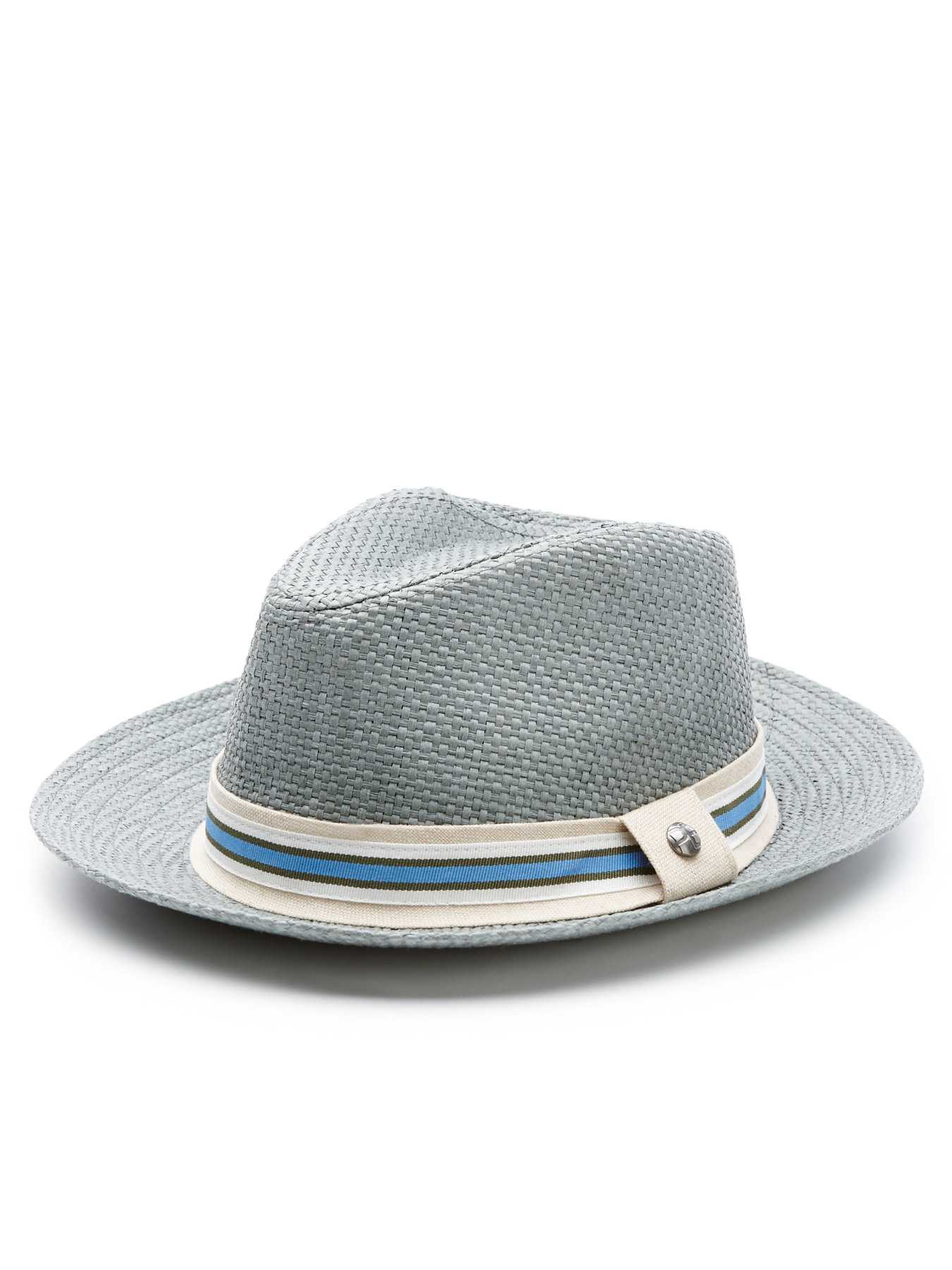 Perry Ellis Straw Panama Fedora