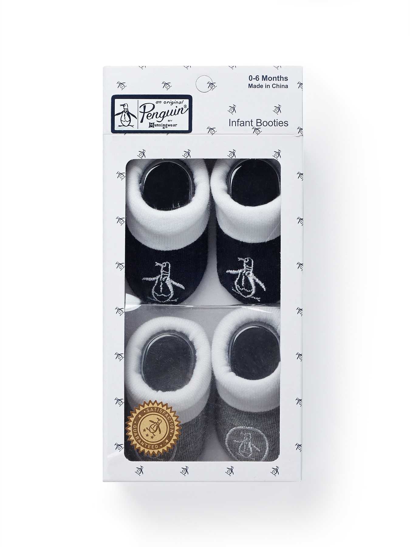 Original Penguin BABY TWO PACK BOOTIES 0-6 MONTHS
