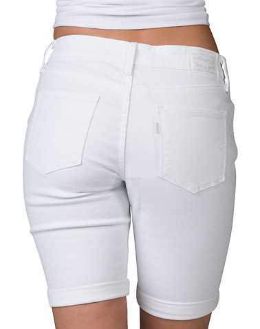 LEVIS WOMENS White Clothing / Denim Shorts 30