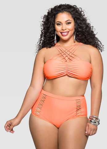 Criss Cross Bra Bikini Top