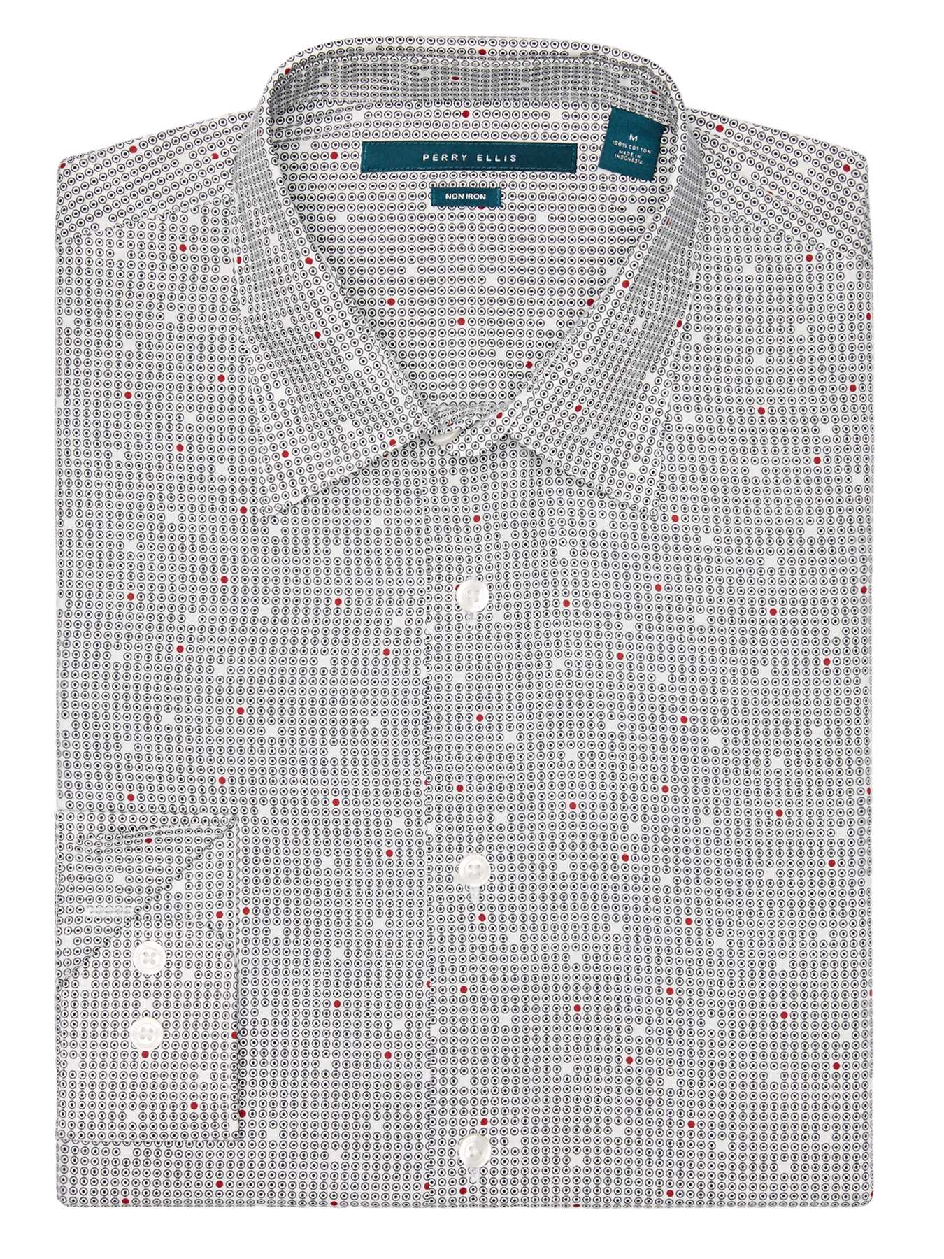 Perry Ellis Scatter Dot Print Shirt
