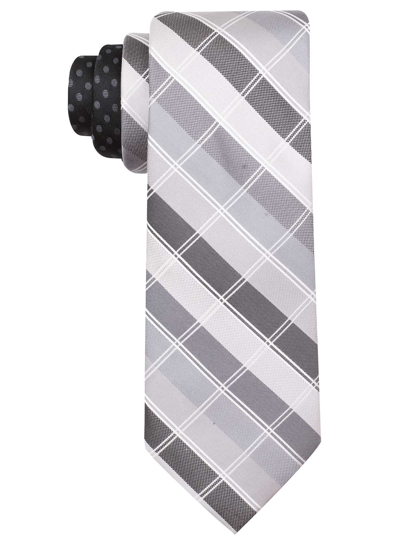 Perry Ellis Fuller Plaid Silk Tie