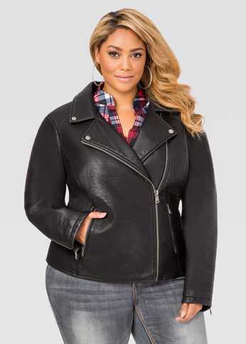 Heavy Pebbled Moto Jacket