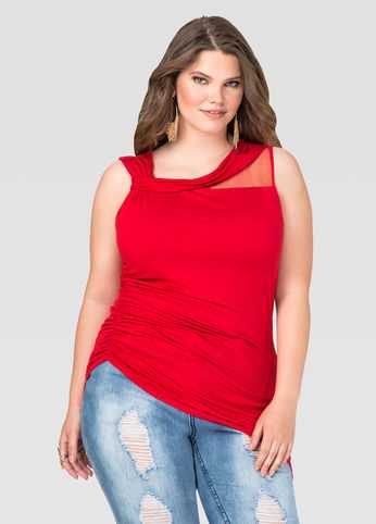 Mesh Asymmetrical Top