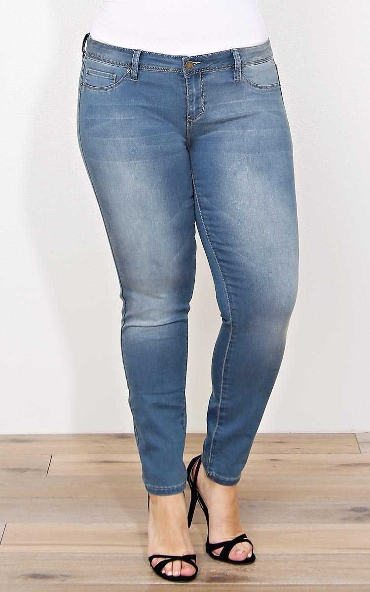 Plus Size YMI Everday Light Wash Skinnies - Tinted Wash in Size 15 by Styles For Less