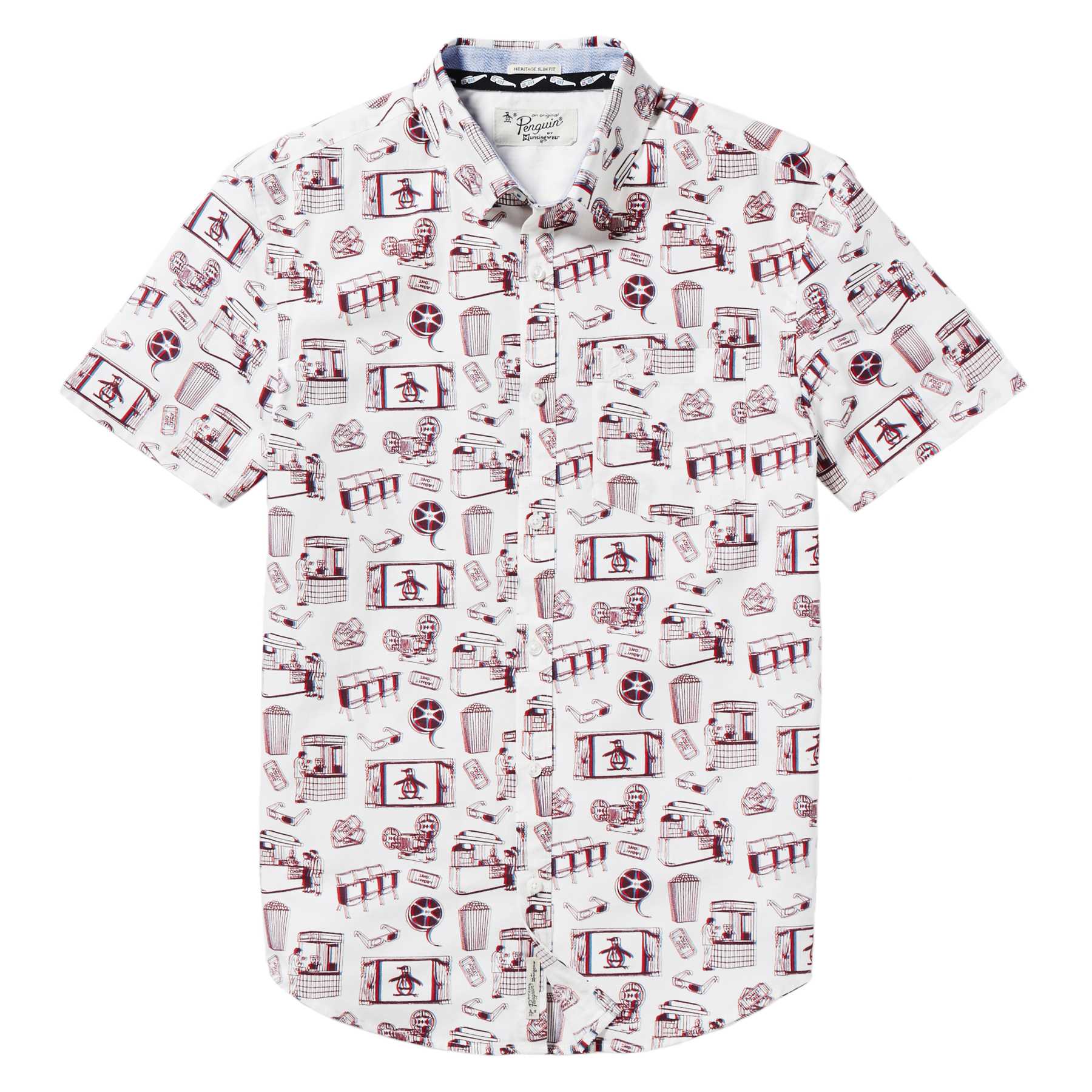 Original Penguin 3D PRINTED POPLIN SHIRT