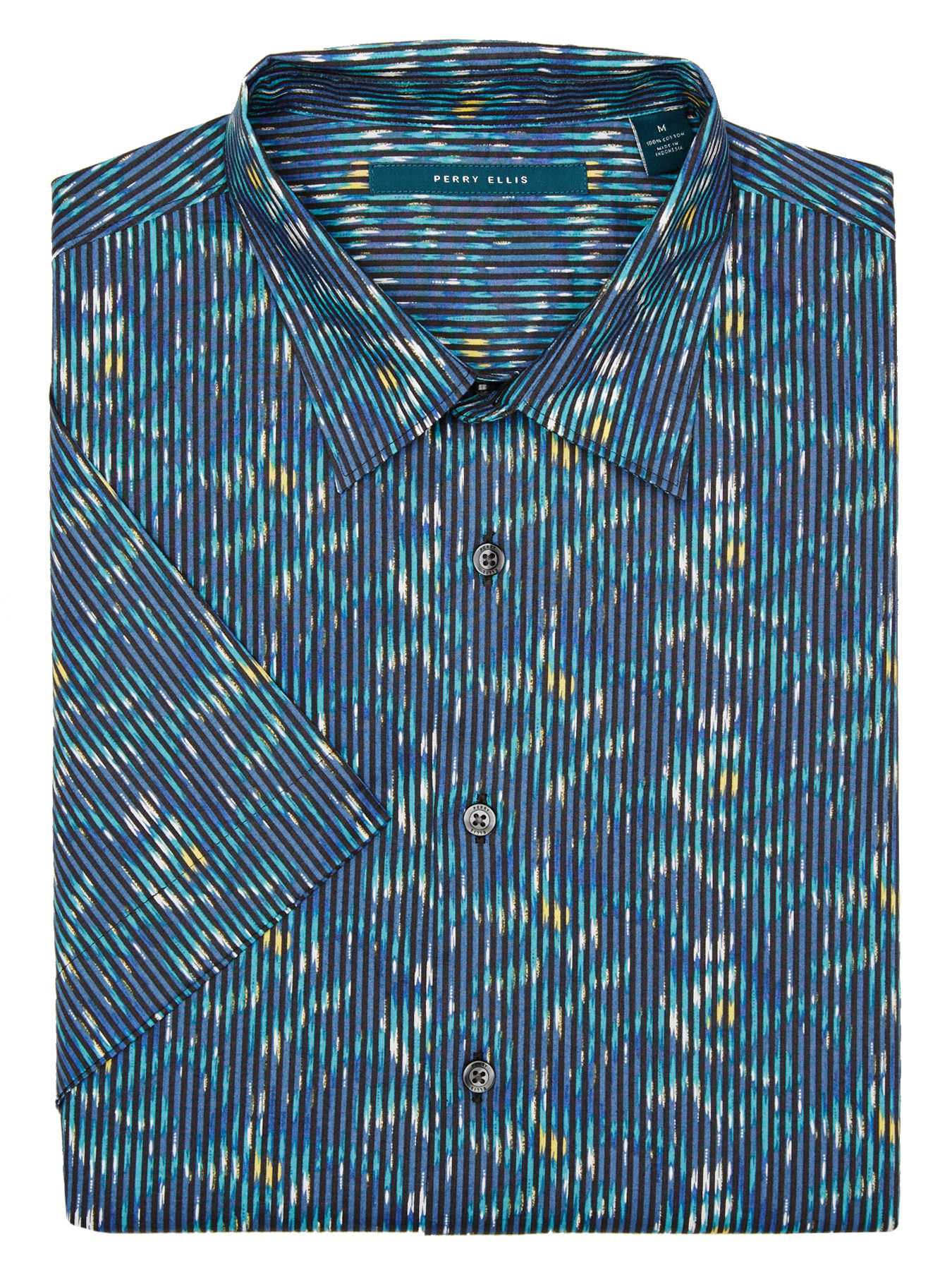 Perry Ellis Short Sleeve Exclusive Cloud Print Shirt