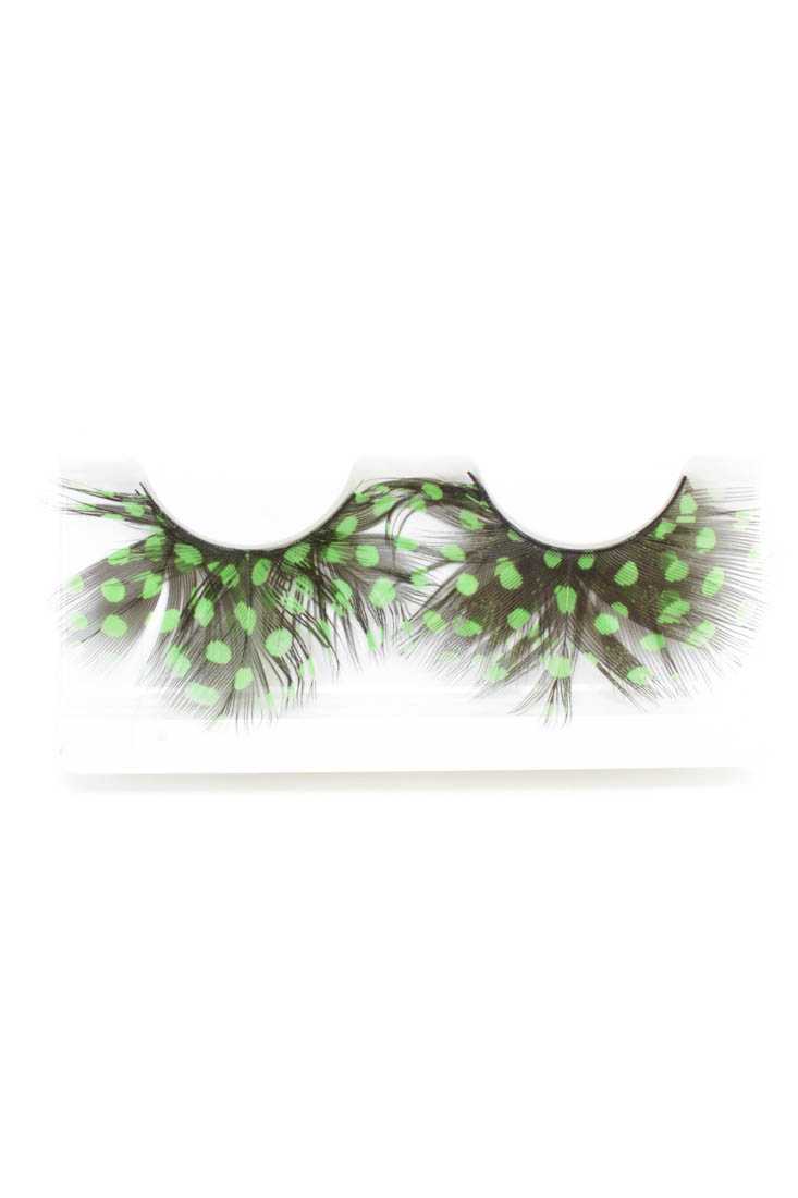 Green Black Two Tone Faux Eyelashes