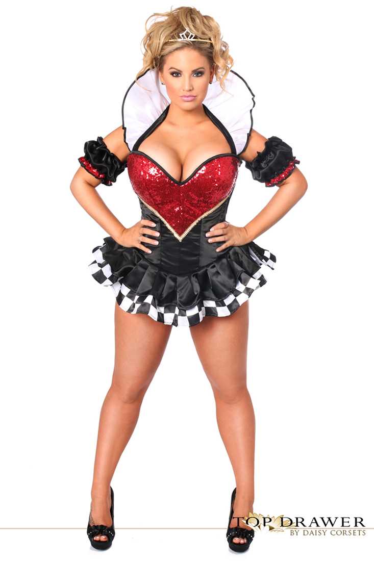 Top Drawer Plus Size Royal Queen Premium Corset Costume