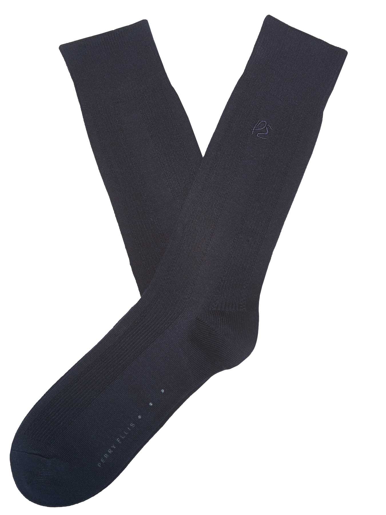 Perry Ellis Perry Ellis Logo Textured Sock