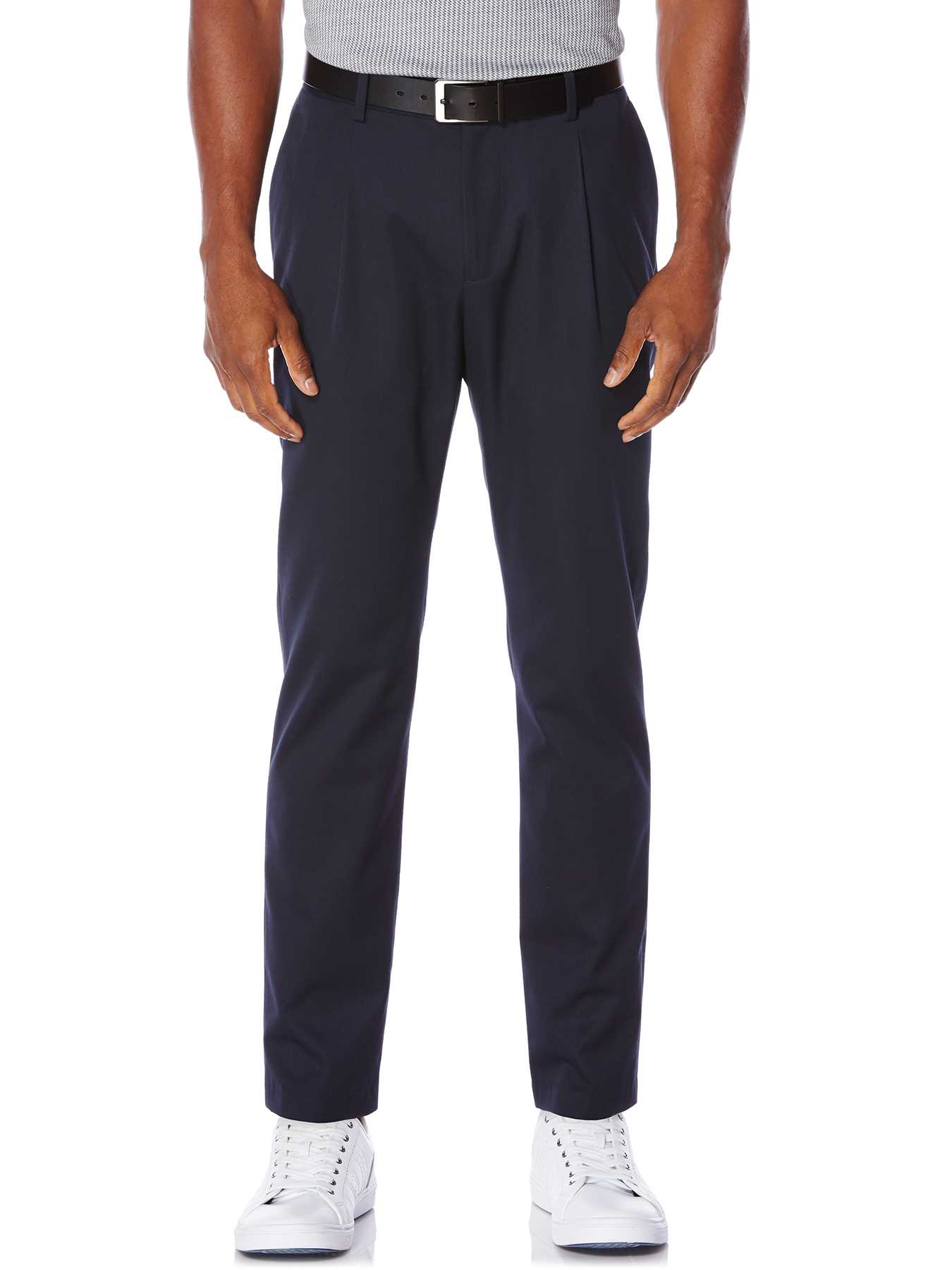 Perry Ellis Slim Fit Single Pleated Pant