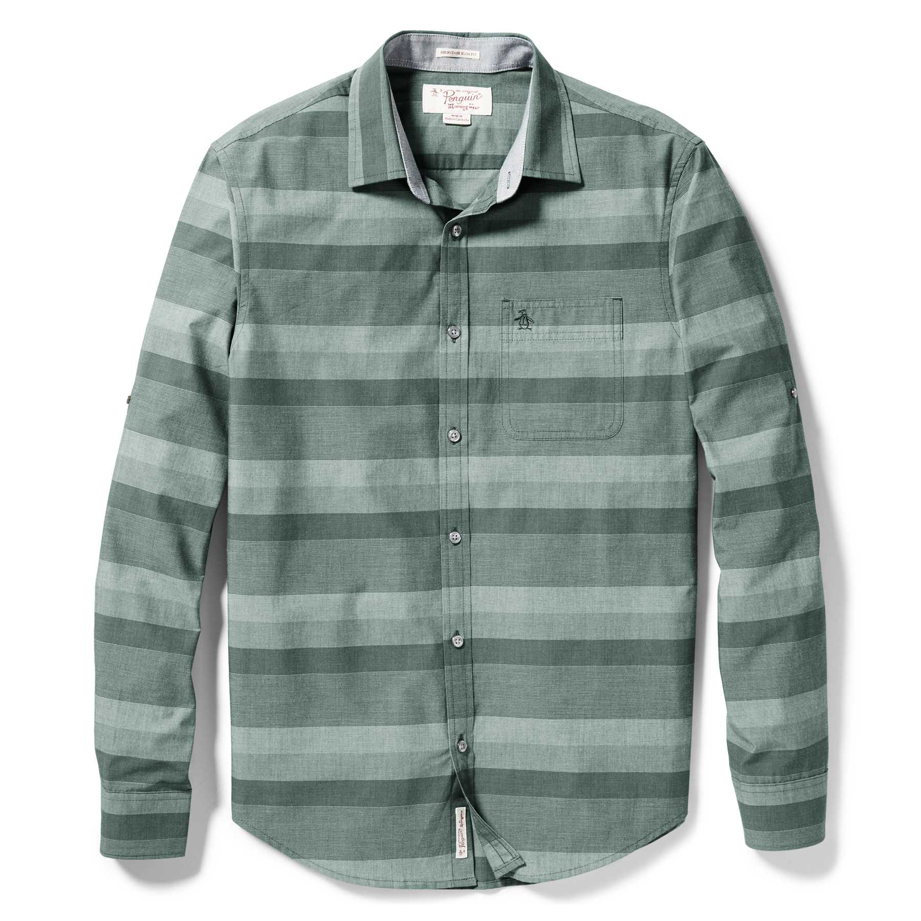 Original Penguin END ON END HORIZONTAL SHIRT