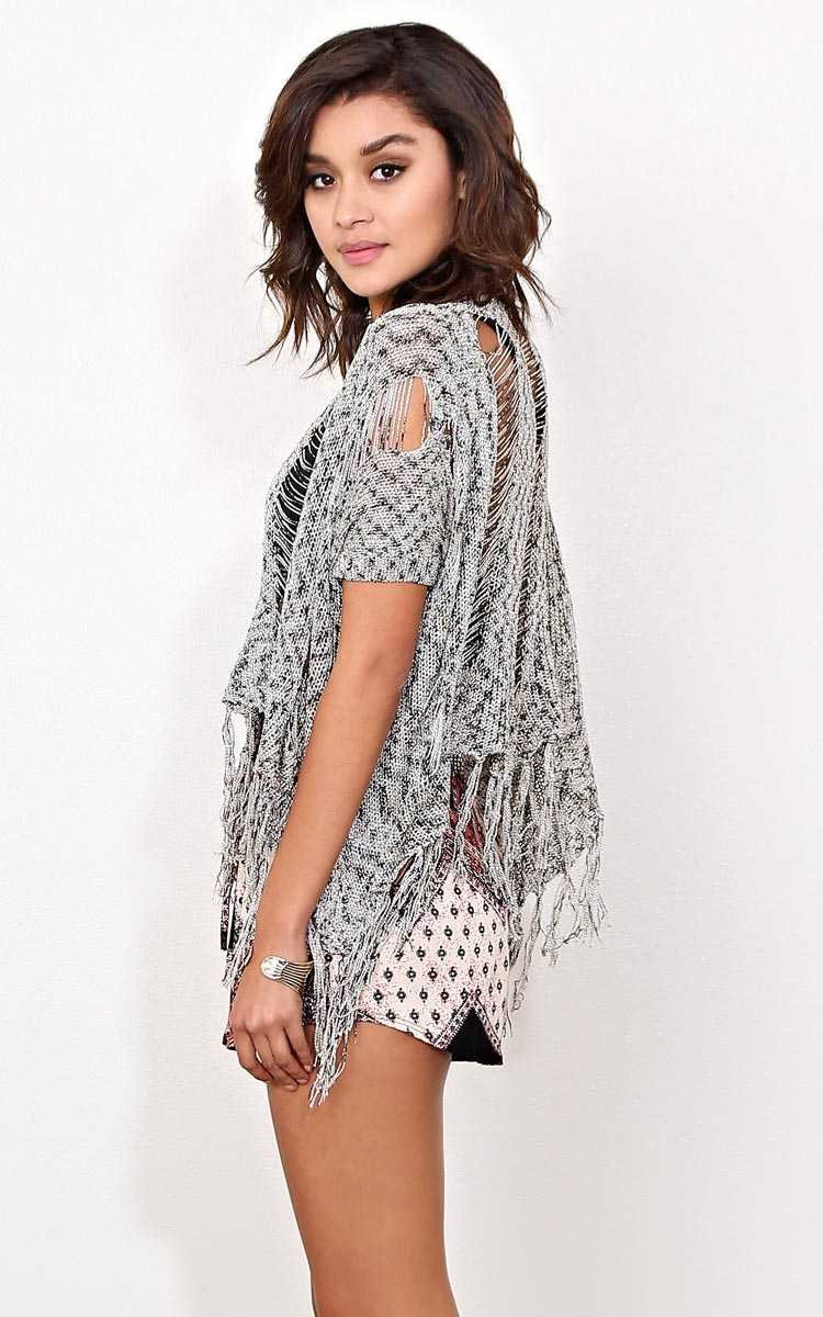 Feel The Breeze Sweater Knit Top - Taupe in Size S/M by Styles For Less