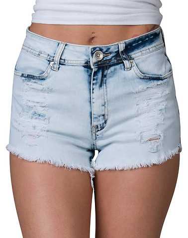 ESSENTIALS WOMENS Blue Clothing / Denim Shorts