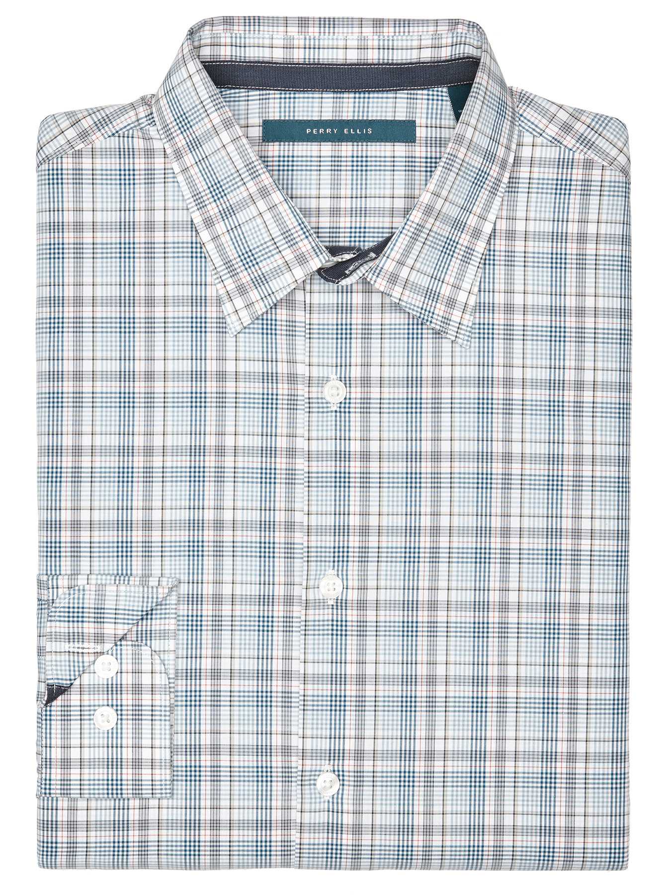 Perry Ellis Multi Color Plaid Shirt