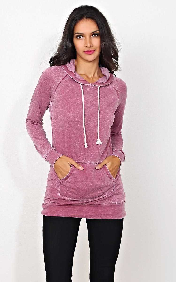 Alana Long Sleeve Tunic Hoodie - - in Size by Styles For Less