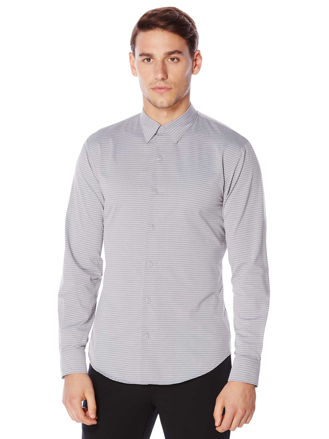 Perry Ellis Active Horizontal Stripe Shirt