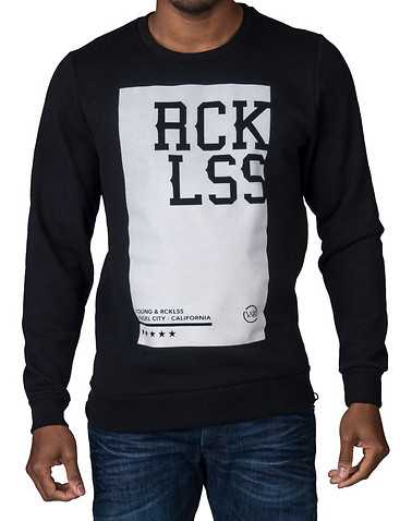 YOUNG AND RECKLESS MENS Black Clothing / Sweatshirts