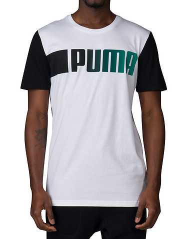 PUMA MENS White Clothing / Tank Tops S