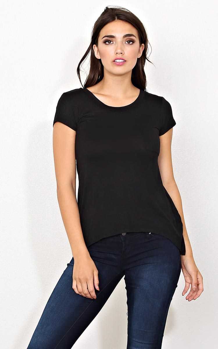 Black Open Road Knit Pocket Tee - - Black in Size by Styles For Less