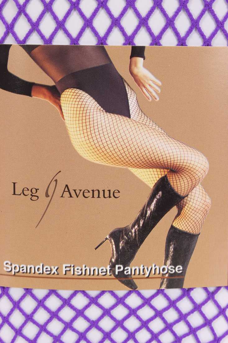 Purple Fishnet Pantyhose