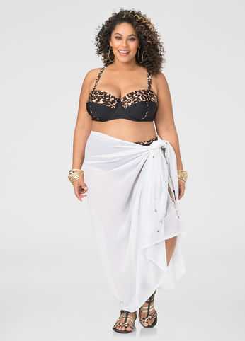 Fringe Sarong Swim Cover-Up